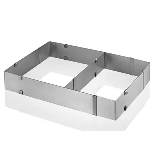 Küchenprofi 0805842800 na tort ring regulowany, prostokątne 0805842800 - Formy do ciast - miniaturka - grafika 1