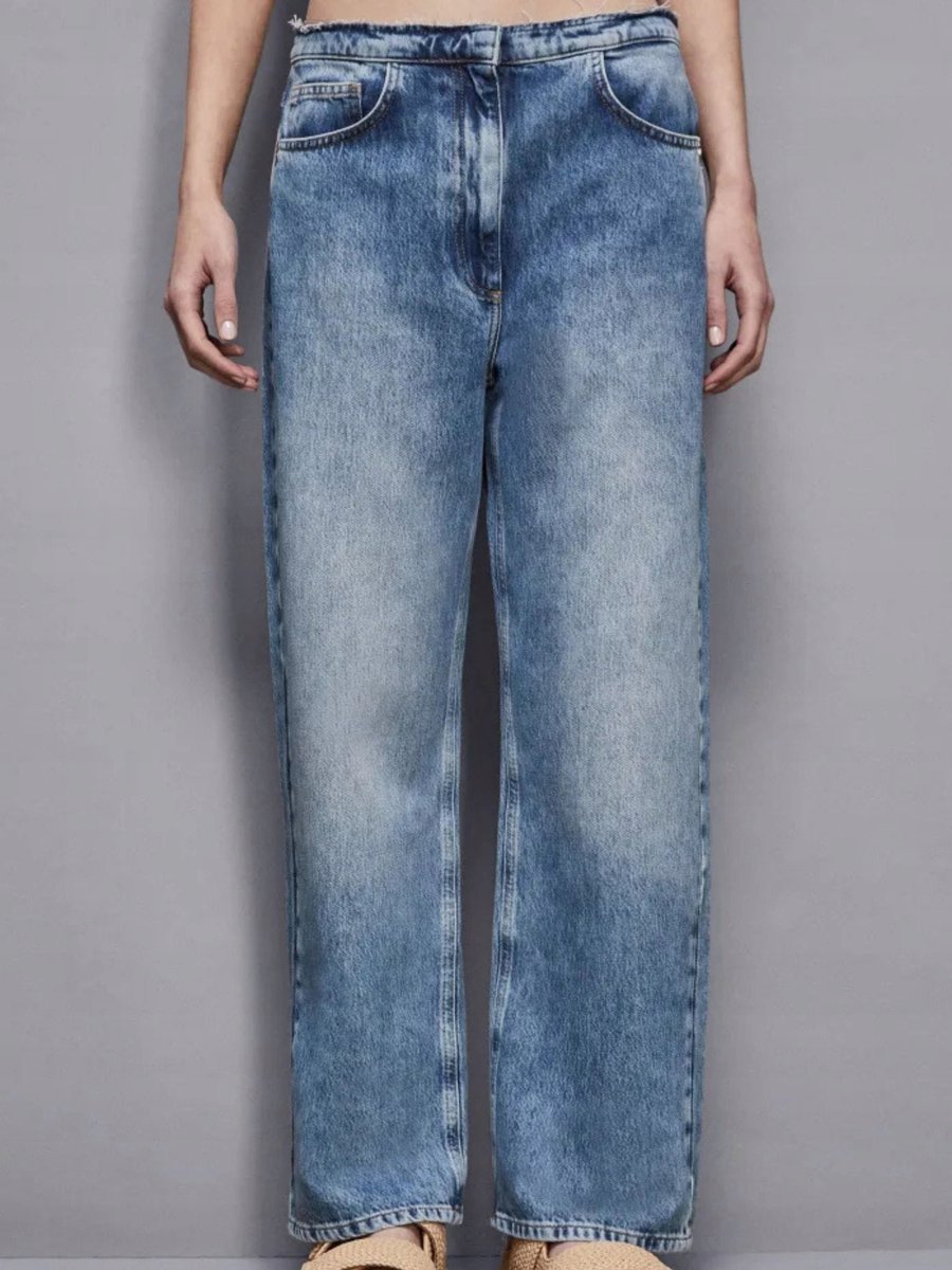 Spodnie damskie jeansowe Patrizia Pepe 2P1698 D108 niebieski - Pants: 30