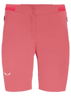 Salewa Szorty funkcyjne "Pedroc Cargo 3 Durastretch" w kolorze koralowym - Spodnie sportowe damskie - miniaturka - grafika 1