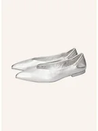 Baleriny - MELVIN & HAMILTON Skórzane baleriny "Alora 1" w kolorze srebrnym - miniaturka - grafika 1