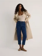 Spodnie damskie - Reserved - Jeansy mom fit - granatowy - miniaturka - grafika 1