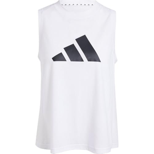 adidas Kobiety Train Essentials Big Performance Logo Training Tank Top, white/black, XS