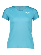 Koszulki i topy damskie - Mizuno Koszulka sportowa w kolorze błękitnym - miniaturka - grafika 1