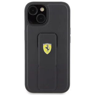 Ferrari FEHCP15SGSPSIK iPhone 15 / 14 / 13 6.1" czarny/black hardcase Grip Stand Metal Logo - Etui i futerały do telefonów - miniaturka - grafika 9