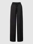 Spodnie damskie - Spodnie materiałowe z szeroką nogawką i tunelem model ‘ELLETTE’ - miniaturka - grafika 1