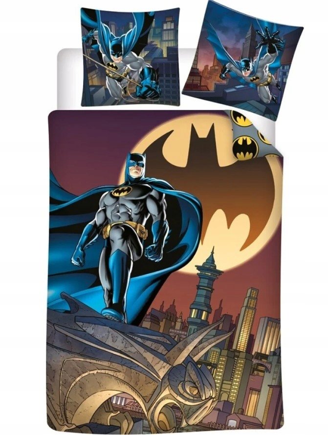 Batman Komplet Pościeli DC (140x200 cm 65x65 cm) poduszki