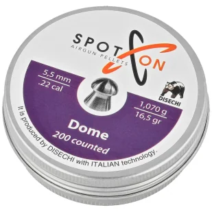 Śrut Spoton Dome 5.5 mm, 200 szt. 1.07g/16.5gr - Amunicja do wiatrówek - miniaturka - grafika 1