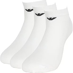 Emporio Armani Skarpety męskie, 3-pak, biały, S-M - Skarpetki męskie - miniaturka - grafika 1