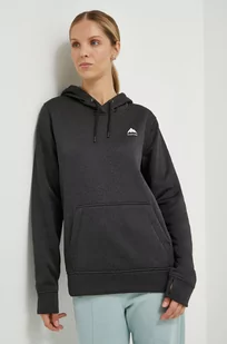 Burton bluza damska kolor szary z kapturem z nadrukiem - Bluzy damskie - miniaturka - grafika 1