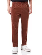 Spodenki męskie - BOSS Męskie spodnie płaskie, Open Brown, 3134 - miniaturka - grafika 1