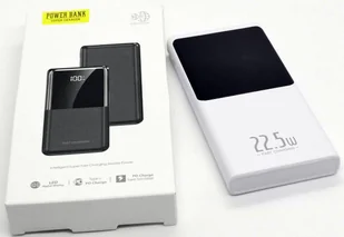 POWERBANK 10000 mAh Funkacja Szybkiego Ładowania Wskaźnik Naładowania BIAŁY - Powerbanki POWERBANK 10000 mAh Funkacja Szybkiego Ładowania Wskaźnik Naładowania BIAŁY - Powerbanki - miniaturka - grafika 1