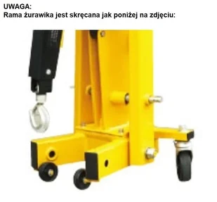 LIFERAIDA Żurawik warsztatowy przewoźny - konstrukcja spawana (udźwig: 2000 kg) 03080224 - Wyposażenie gospodarstwa rolnego - miniaturka - grafika 13