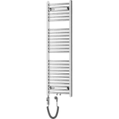 Grzejniki łazienkowe - Mexen Ares grzejnik elektryczny 1200 x 400 mm, 300 W, chrom - W102-1200-400-2300-01 - miniaturka - grafika 1