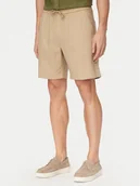 Spodenki męskie - Tommy Hilfiger Szorty materiałowe Dover MW0MW44353 Khaki Regular Fit - miniaturka - grafika 1