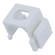 Złącza, przejściówki, adaptery - Adapter keystone ST, SIMPLEX, biały - miniaturka - grafika 1