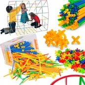 Zabawy w naśladowanie dorosłych - KLOCKI KONSTRUKCYJNE EDUKACYJNY ZESTAW 800szt + PUDEŁKO ROZWIJAJĄCY PREZENT - miniaturka - grafika 1