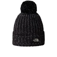 Czapki i chusty sportowe damskie - Czapka The North Face Cozy Chunky Cabin 0A887WVOR1 - czarna - miniaturka - grafika 1