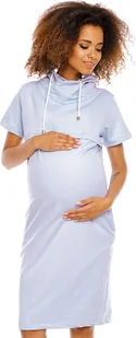 PeeKaBoo Damska sukienka ciążowa Shnas Blue Light XXL - Sukienki ciążowe - miniaturka - grafika 1