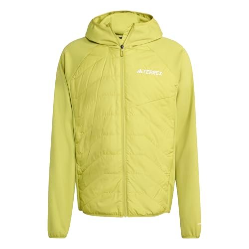 adidas Mężczyźni Terrex Multi CLIMAWARM Insulated Hybrid Hooded Jacket, preloved lime, XL