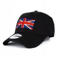 Czapki i chusty sportowe męskie - Czapka New Era 9FORTY flag Great Brittany czarna - miniaturka - grafika 1