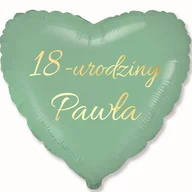 Balony i akcesoria - Balon foliowy 18" indywidualny serce 1 szt. - miniaturka - grafika 1