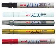 Markery permanentne - Uni BALL Mitsubishi Pencil Marker olejowy PX-21 ZŁOTY (końcówka okrągła 0.8 - 1.2 mm) - miniaturka - grafika 1