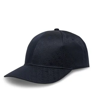 Czapka z daszkiem Tommy Hilfiger Monogram AM0AM13386 Granatowy - Czapki męskie - miniaturka - grafika 1