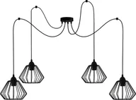 Oświetlenie świąteczne - Lampki choinkowe Solar SFERA Lampa loft diament 4 płomienna pająk - miniaturka - grafika 1