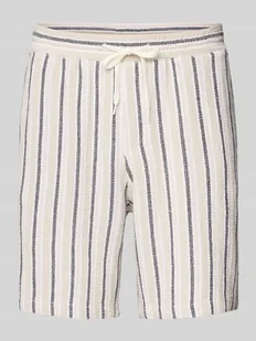 Szorty o kroju regular fit z fakturowanym wzorem model ‘JAIDEN COBA’ - Spodenki męskie - miniaturka - grafika 1