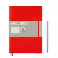 Szkolne artykuły papiernicze - Leuchtturm Notatnik B5 w linie czerwony - miniaturka - grafika 1