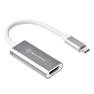 SilverStone SST-EP07C-E - Przejściówka USB 3.1 Typ C na HDMI V2.0b - szary - Złącza, przejściówki, adaptery - miniaturka - grafika 1