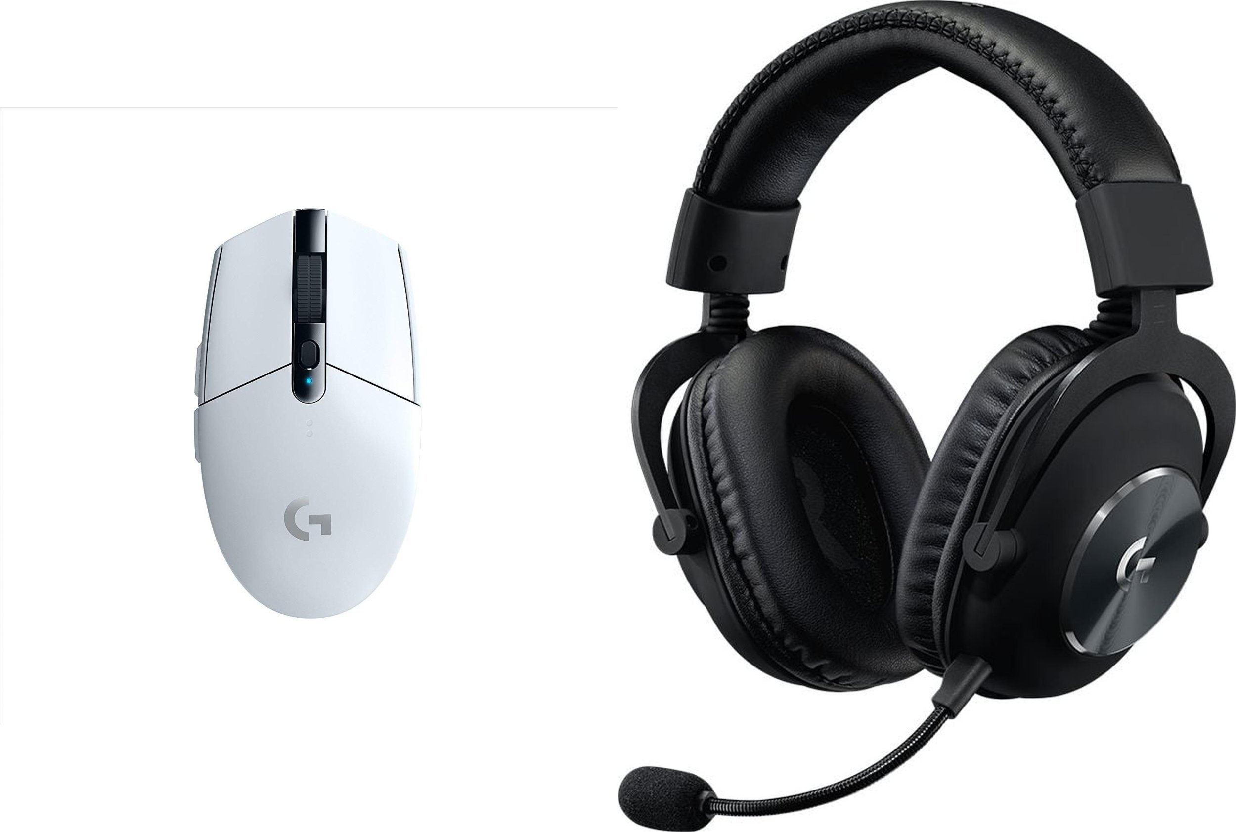 Logitech G305 Lightspeed Biała 910-005291 + G Pro X Czarne 981-000818