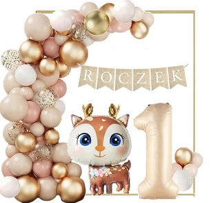 Balony Łuk Woodland Dziki Róż Dekoracje Na Roczek Zestaw Pierwsze Urodziny - Balony i akcesoria Balony Łuk Woodland Dziki Róż Dekoracje Na Roczek Zestaw Pierwsze Urodziny - Balony i akcesoria - miniaturka - grafika 1