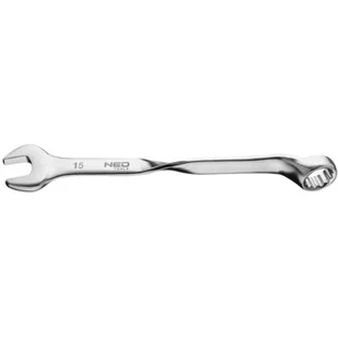 NEO-TOOLS Klucz płasko - oczkowy skręcony 90°, 15 mm 09-783 - Klucze i nasadki - miniaturka - grafika 1