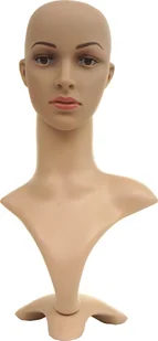 Manekin głowa HWC-G70, peruka manekin kobieta manekin okno manekin, ruchomy 55cm - Manekiny wystawowe - miniaturka - grafika 1