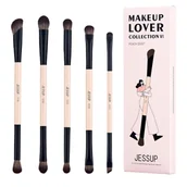 Pędzle do makijażu - Jessup 10-in-5 Duo-End Precision Eye Brush Collection zestaw 5 pędzli do makijażu oka T509 5 szt. - miniaturka - grafika 1