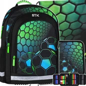 Plecaki worki - Zestaw Plecak Szkolny Tornister Piłka Nożna Dla Chłopca Piórnik Worek - miniaturka - grafika 1