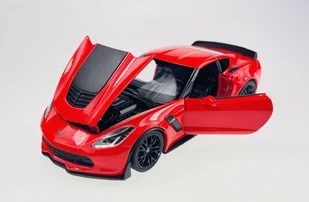 WELLY 2017 CHEVROLET CORVETTE Z06 CZERWONY 1:24 - Samochody i pojazdy dla dzieci - miniaturka - grafika 1