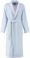 Szlafroki damskie - Cawo Szlafrok damski Collar Light Blue - miniaturka - grafika 1