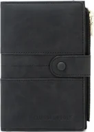 Portfele - INF Portfel podróżny RFID z etui na paszport Czarny - miniaturka - grafika 1