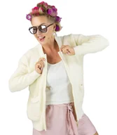 Swetry damskie - Krótki kardigan sweter rozpinany z puszystej dzianiny "COCO CHIC"-S/M - miniaturka - grafika 1