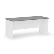 Biurka - Biurko proste PRIMO WHITE, 1800 x 800 mm, biały/grafit - miniaturka - grafika 1