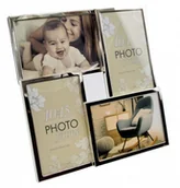 Ramki na zdjęcia - Ramka galeria 4x 10x15 srebrna Elmar - miniaturka - grafika 1