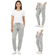 Dresy damskie - Spodnie dresowe damskie ocieplane ze ściągaczami szare XL Captain Mike - miniaturka - grafika 1