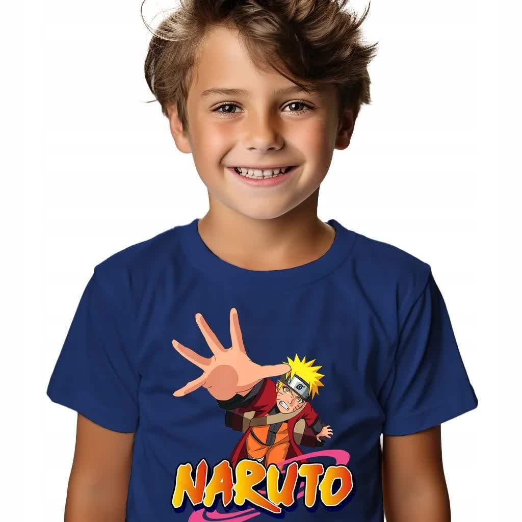 KOSZULKA T-SHIRT DZIECIĘCA CHABROWY PREZENT NARUTO ROZMIAR 134 WIELE WZORÓW