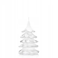 Świece - Świeca CHOINKA 15 cm kolor SREBRNY - miniaturka - grafika 1