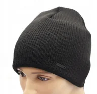 Czapki męskie - Czapka męska zimowa czarna na mrozy produkt polski - miniaturka - grafika 1