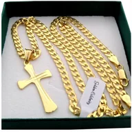 Biżuteria dla dzieci - Złoty Łańcuszek Pancerka Z Krzyżykiem 925 + Grawer - miniaturka - grafika 1