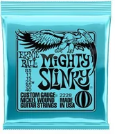 Struny gitarowe  - Ernie Ball Mighty Slinky Nikiel Wound Struny do gitary elektrycznej 8,5-40 Gauge, pojedyncze opakowanie P02228 - miniaturka - grafika 1