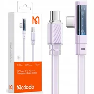Kable USB - Mcdodo Szybki Kabel Kątowy Usb-C Pd 65W 1,2M Fioletowy - miniaturka - grafika 1
